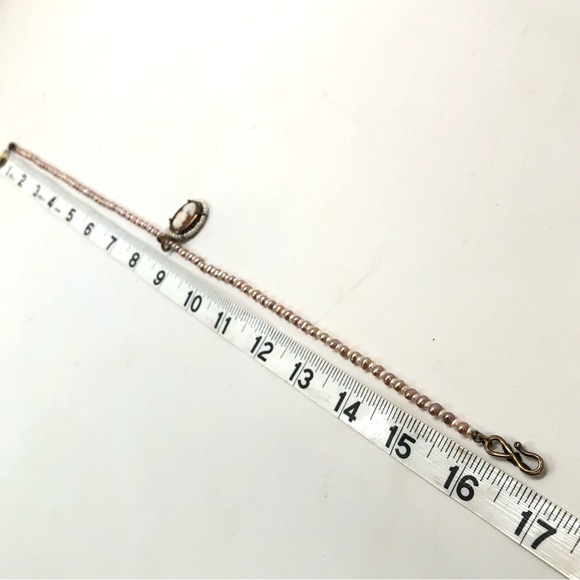 Extasia Feminine Hand Carved Shell Cameo on Beautiful Seed Pearl Necklace - Picture 4 of 11